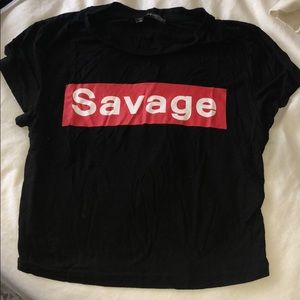 Savage crop top